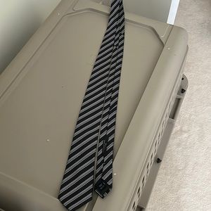 Black and grey tie